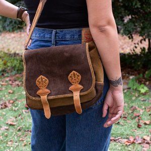 Suede Italian Cross Bag